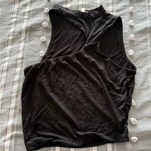 Black Sleeveless Women's Top